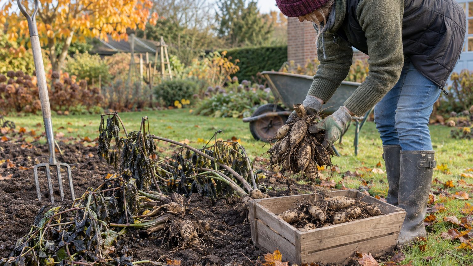 Dahlias en hiver : arrachage, maintien en terre et conservation