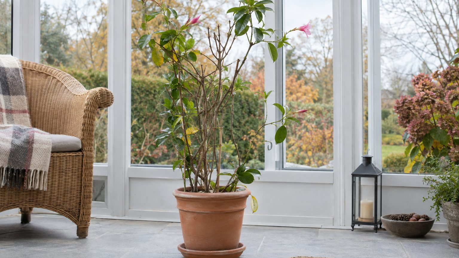 Dipladenia en hiver à l'intérieur : où le placer, comment l'arroser et pourquoi il perd ses feuilles