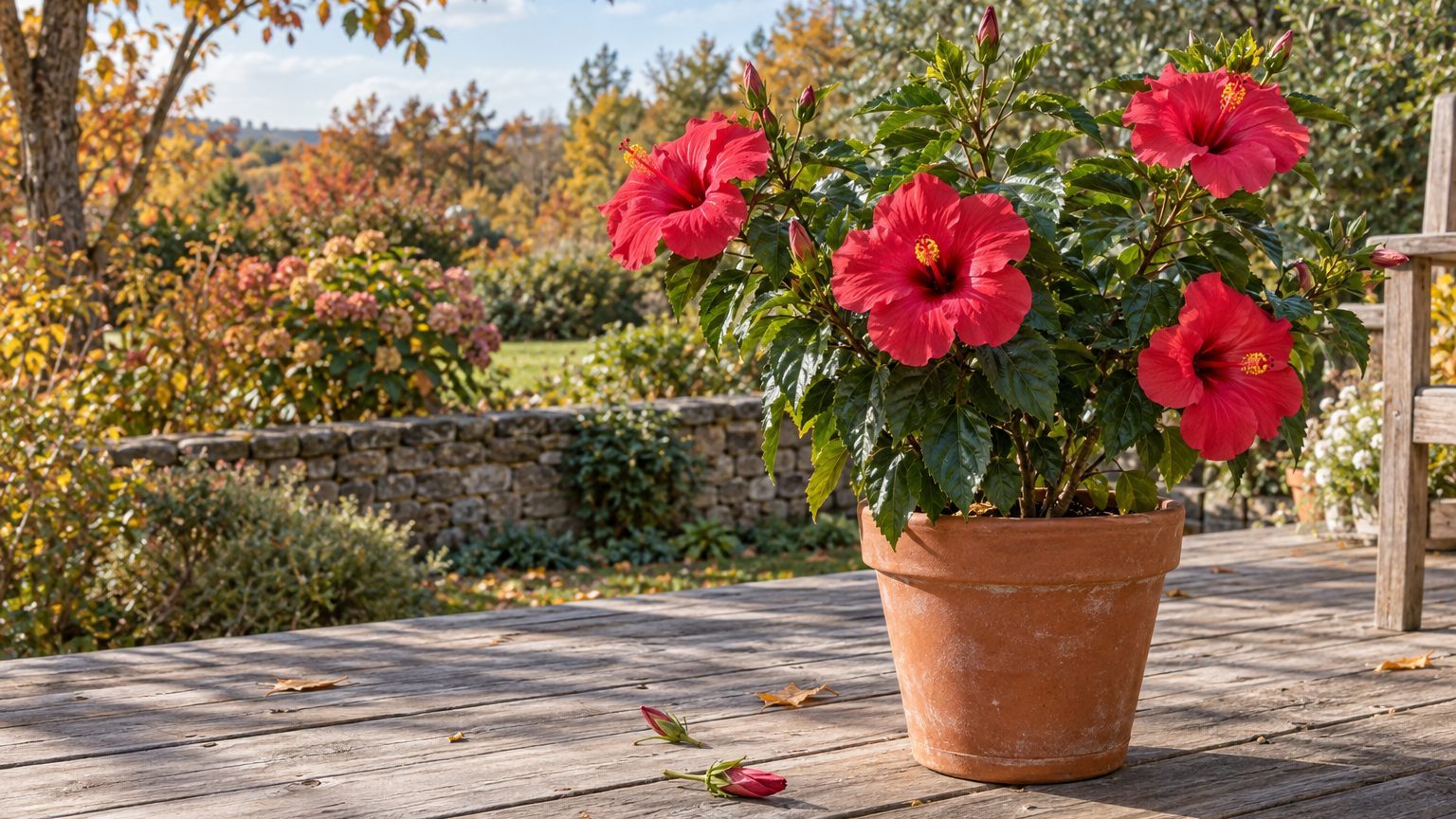Entretien de l'hibiscus : boutons qui tombent, taille et hivernage