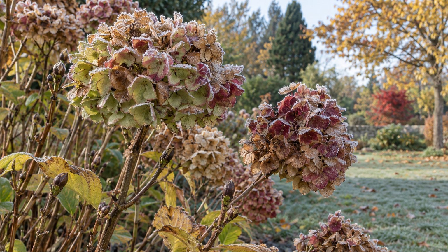 Faut-il couper les fleurs fanées des hortensias en automne ? Le bon moment et le bon geste