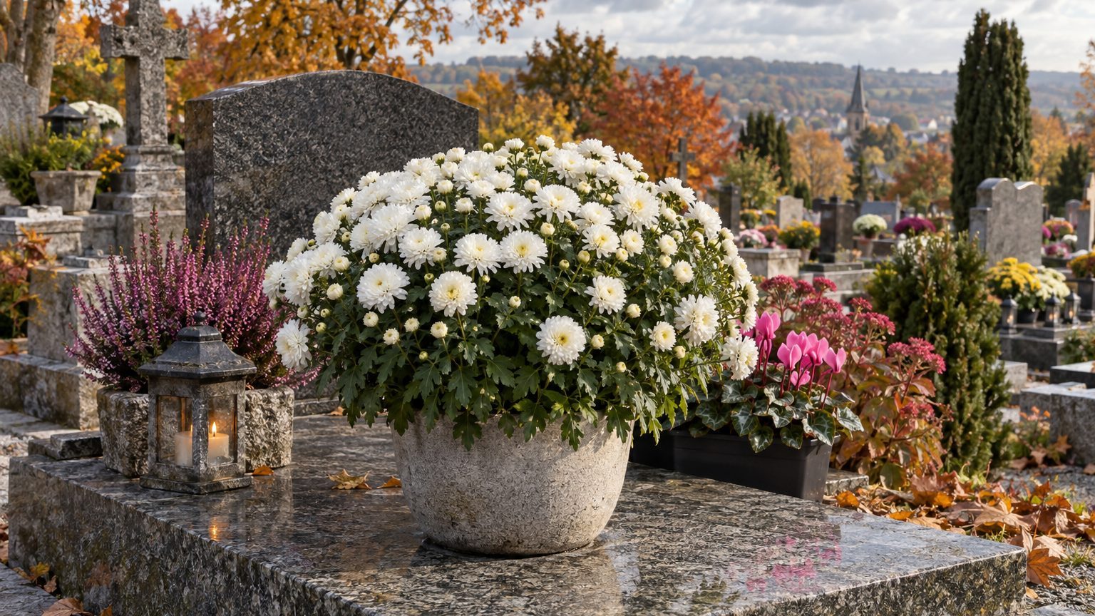 Fleurs de la Toussaint : que mettre sur une tombe le 1er novembre