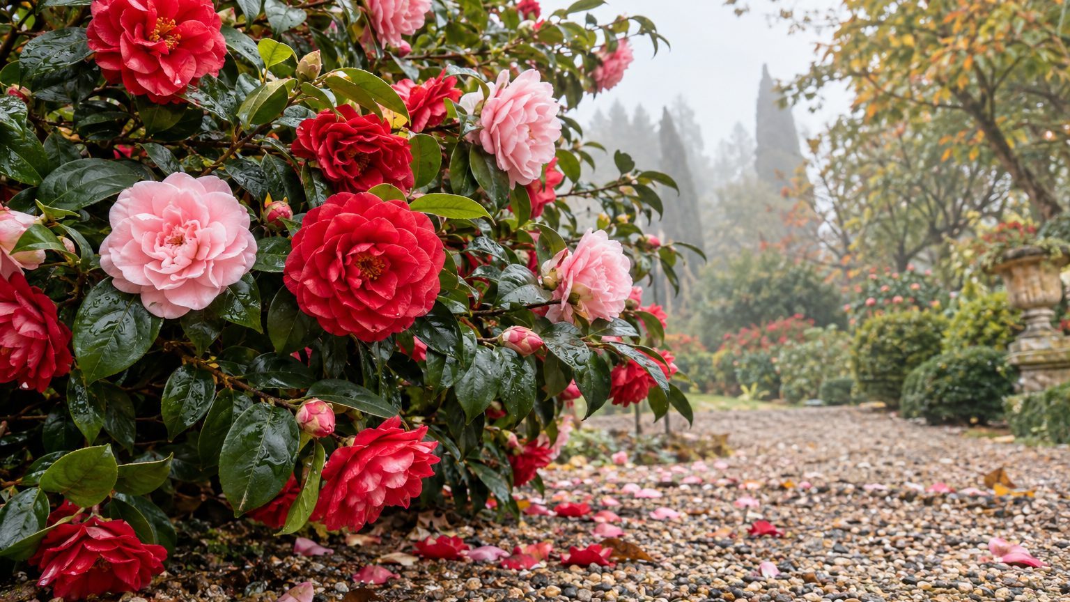 Floraison du camélia : calendrier par espèce et par région
