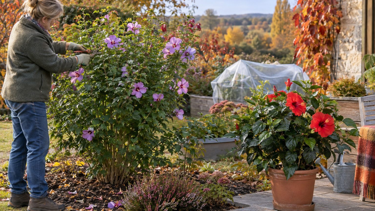 Hibiscus d'extérieur : entretien au fil des saisons