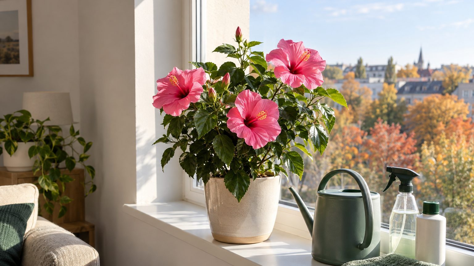 Hibiscus d'intérieur : entretien au fil des saisons