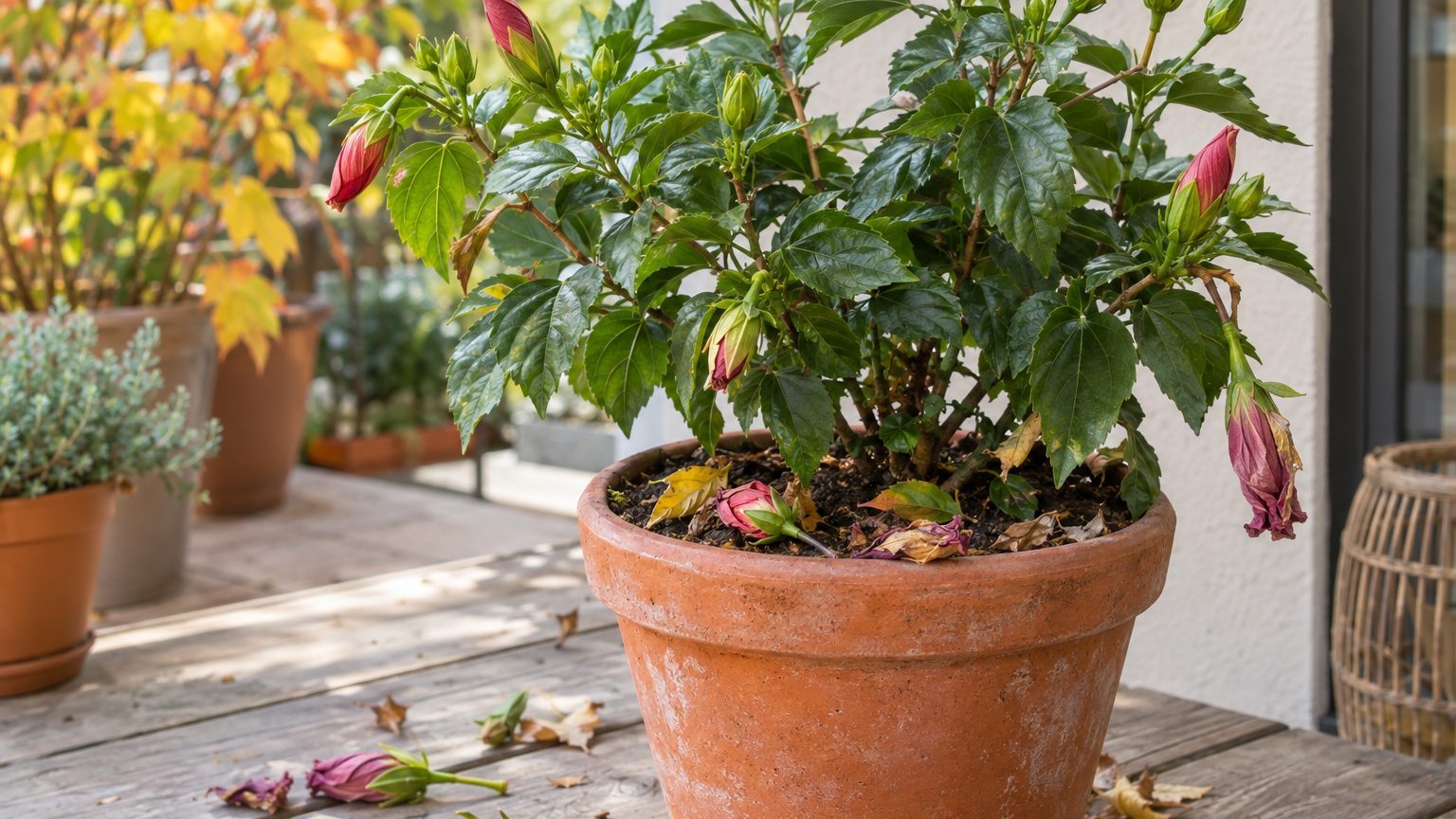 Hibiscus qui perd ses boutons : trouver la cause et le sauver