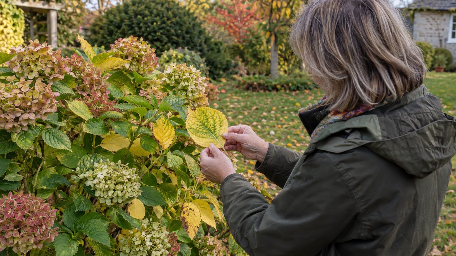 Hortensia aux feuilles jaunes et nervures vertes : reconnaître la chlorose et la corriger durablement