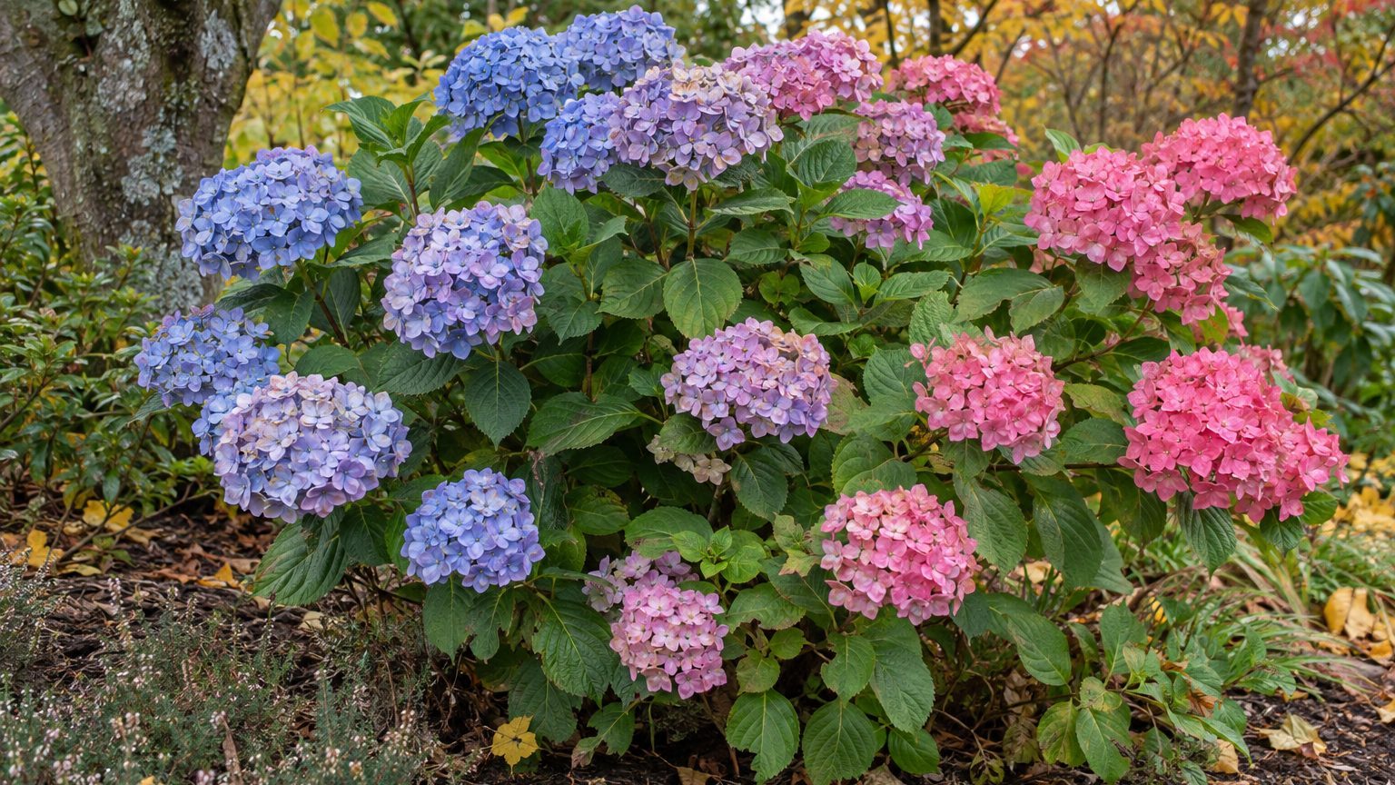 Hortensia bleu devenu rose : que faire pour retrouver le bleu