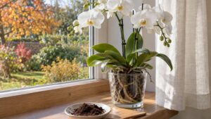Marc de café sur une orchidée : effet réel, dose et risques