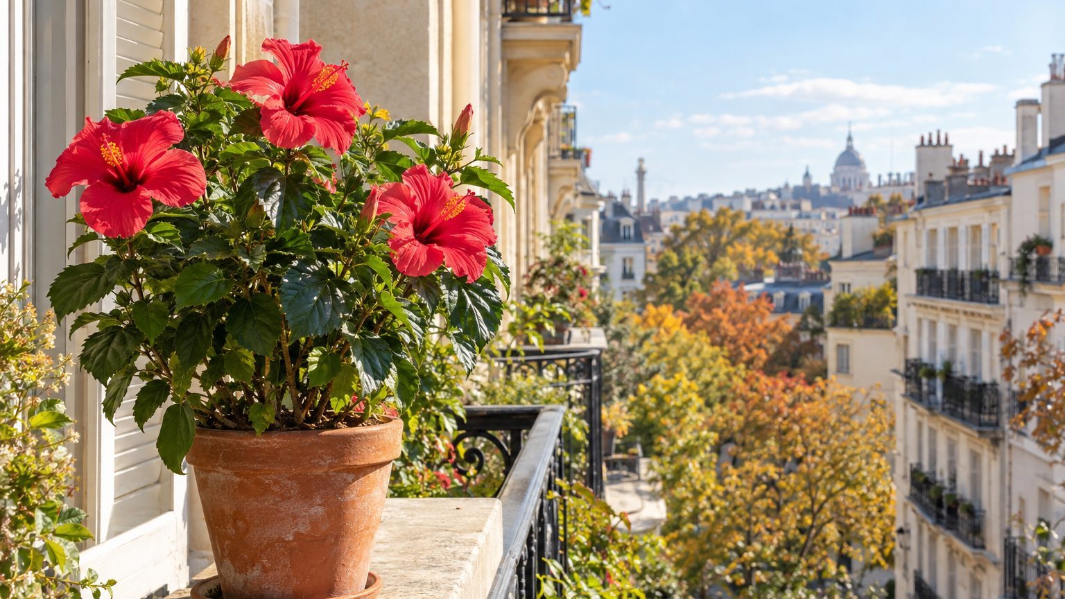 Où placer un hibiscus : fenêtre, balcon plein sud ou jardin