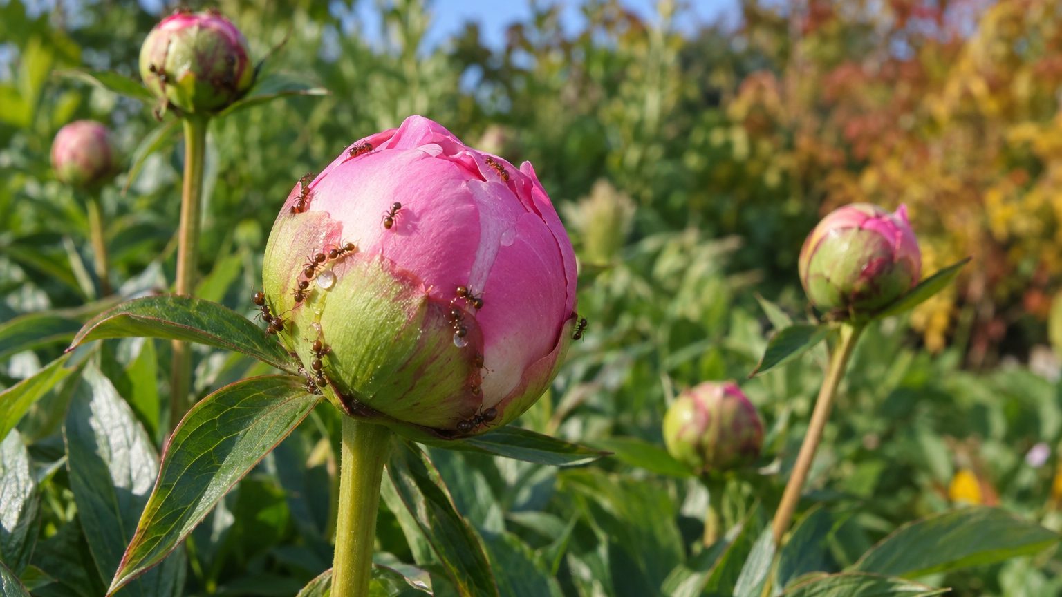 Pivoine : insectes ravageurs, causes et remèdes