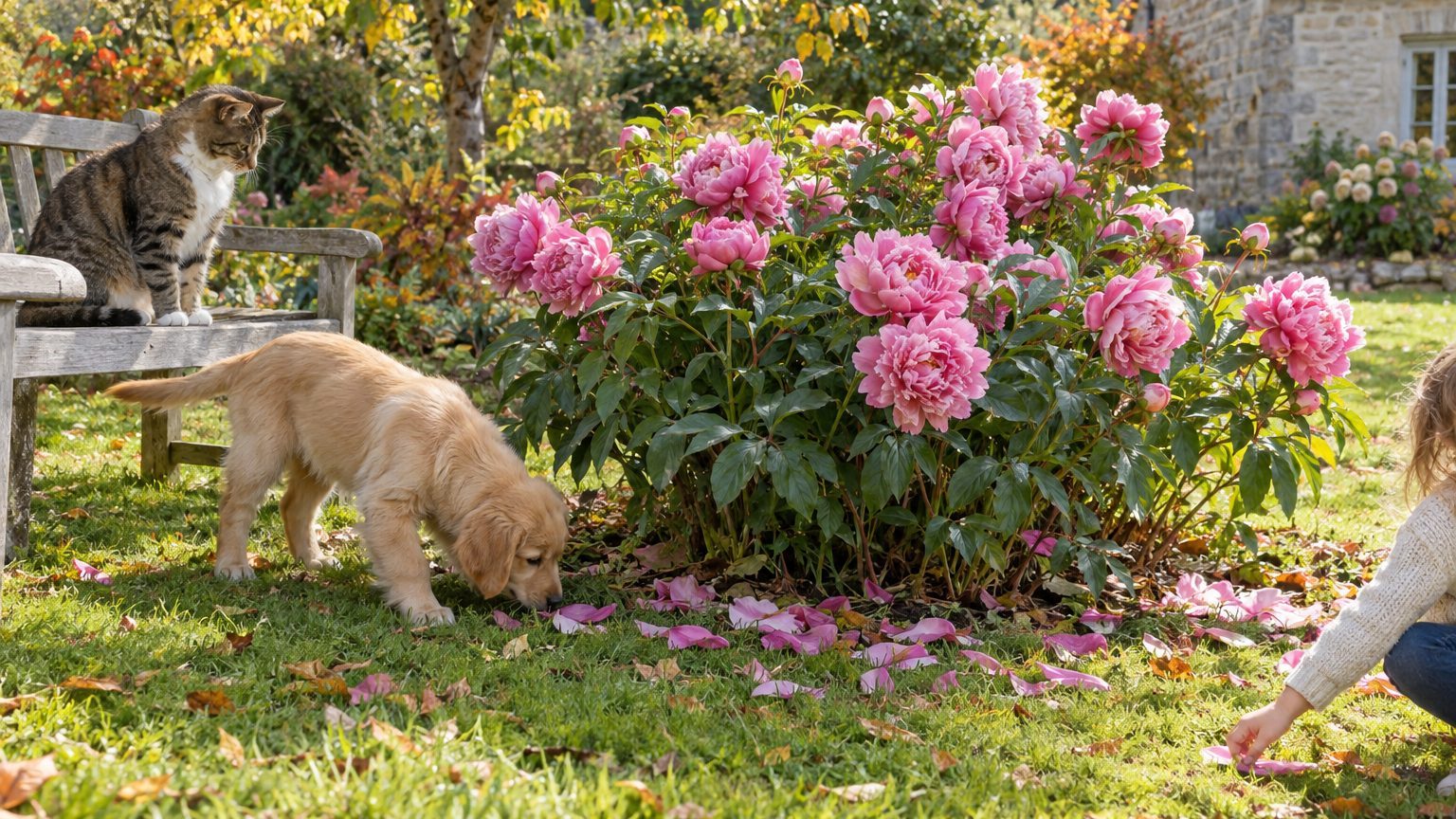 Pivoine toxique pour chats, chiens et enfants : que faire ?