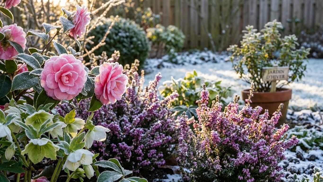 Plantes fleuries jardin hiver : les espèces qui résistent à -15°C sans faiblir