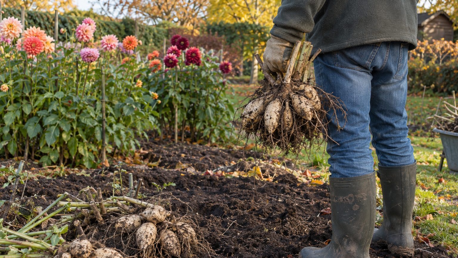 Quand arracher les tubercules de dahlia : le signal à attendre et la méthode