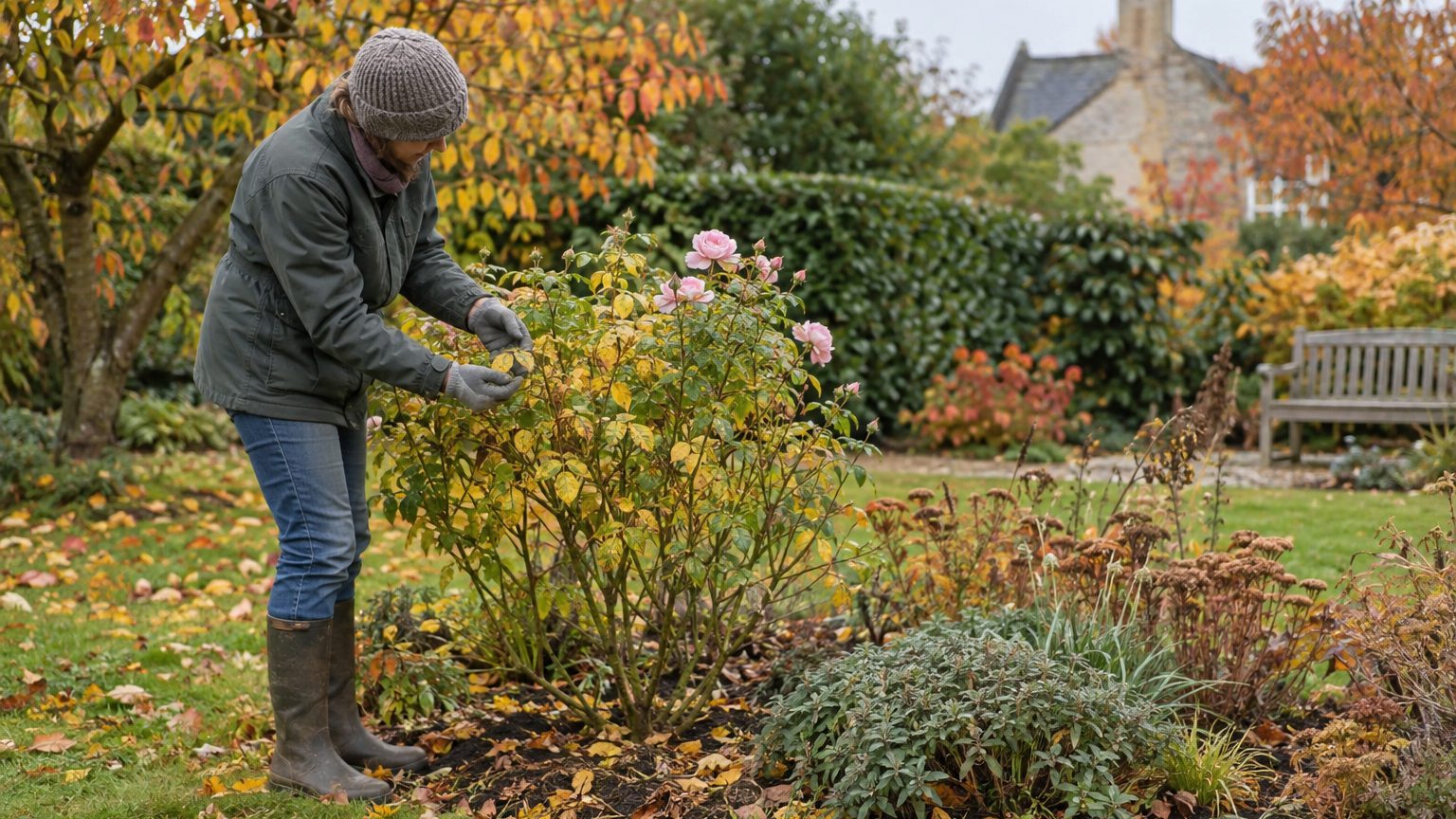 Rosier aux feuilles jaunes en automne : chute normale ou maladie, comment faire la différence